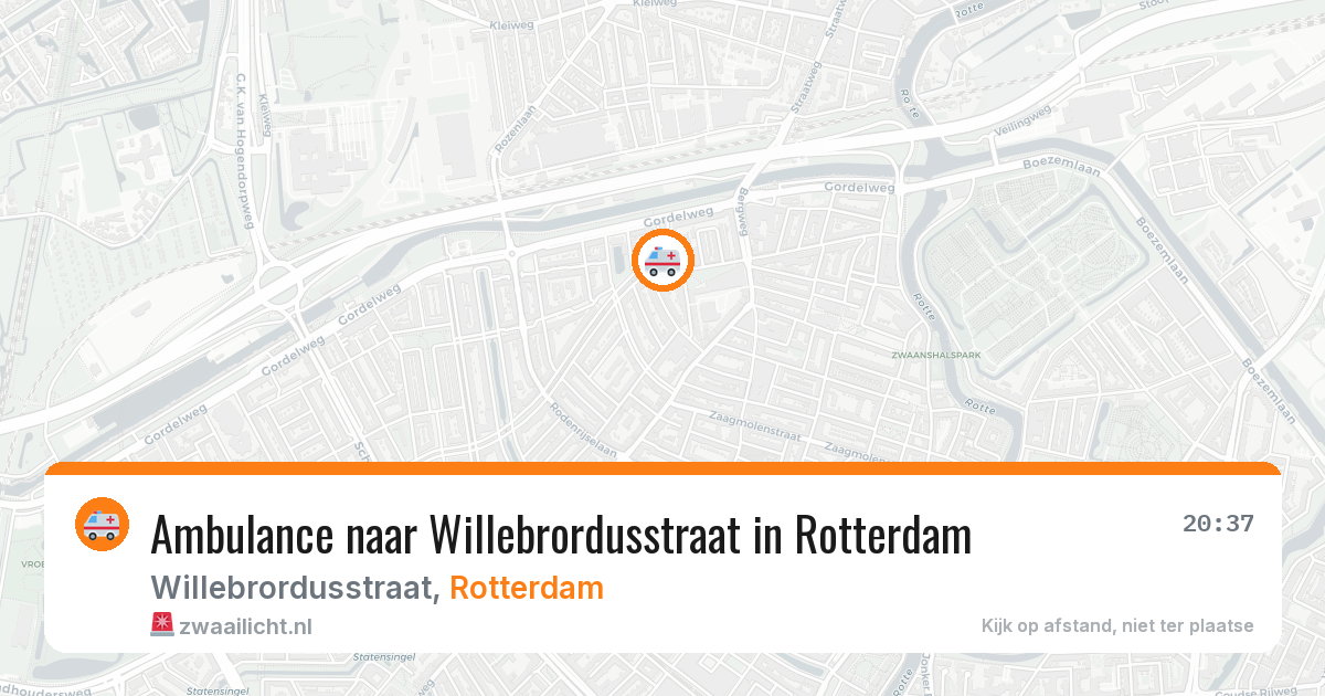 Ambulance naar Willebrordusstraat in Rotterdam — 12 jun 2026