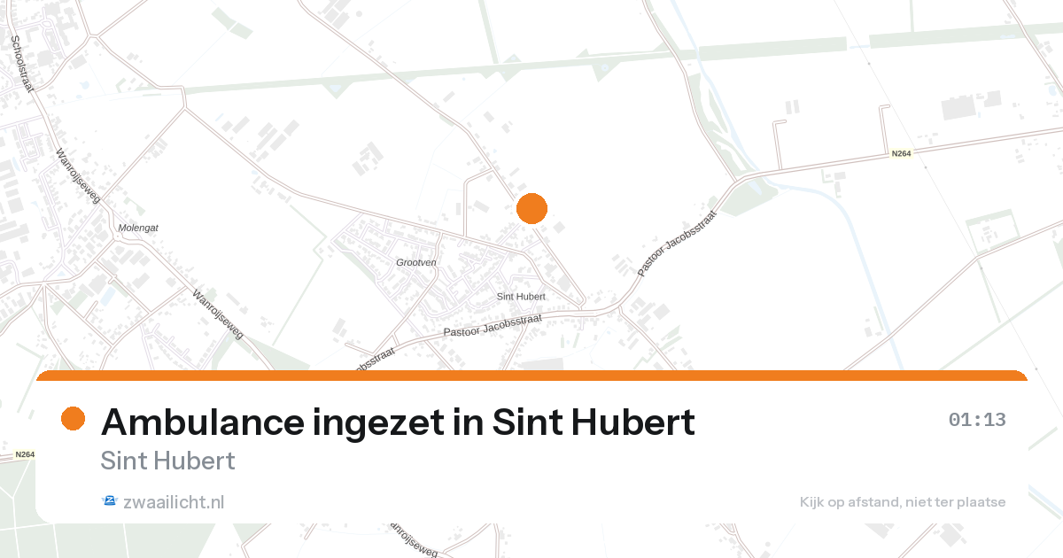 Ambulance ingezet in Sint Hubert — 1 feb 2026