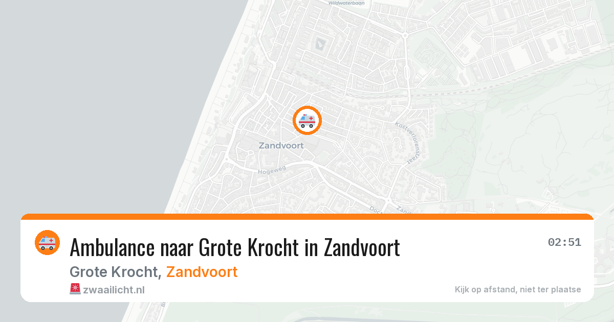 Ambulance naar Grote Krocht in Zandvoort — 14 apr 2026