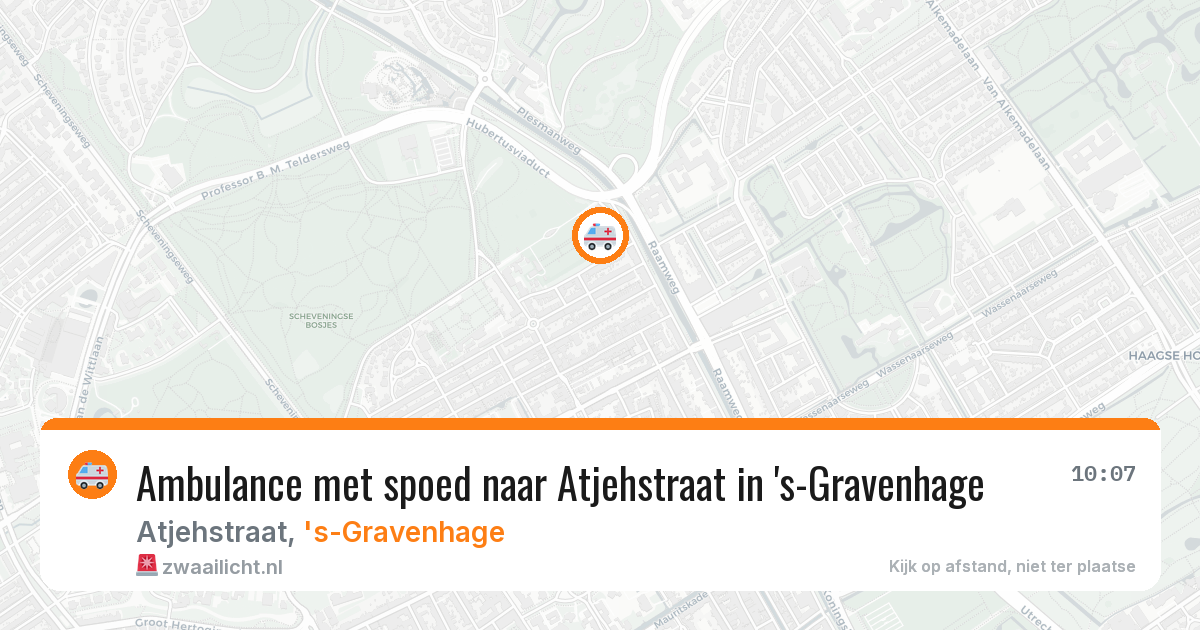 Ambulance met spoed naar Atjehstraat in 's-Gravenhage — 2 jun 2026