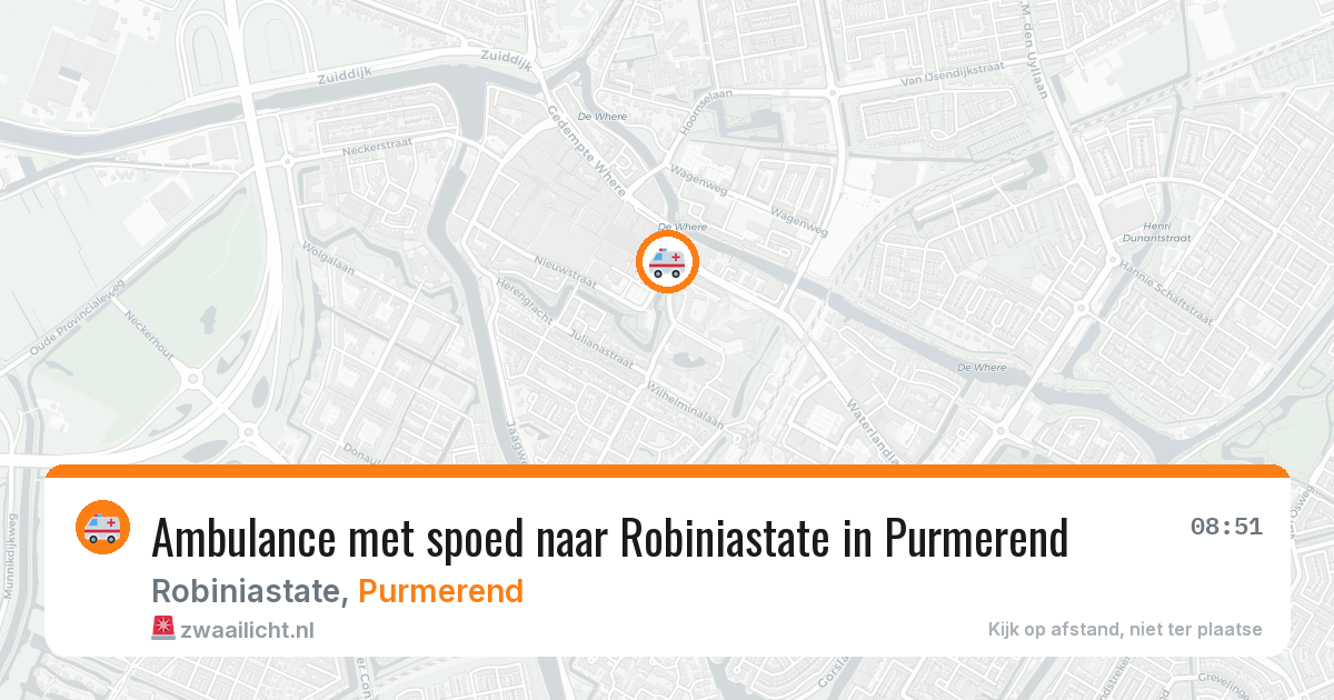 Ambulance met spoed naar Robiniastate in Purmerend — 1 apr 2026