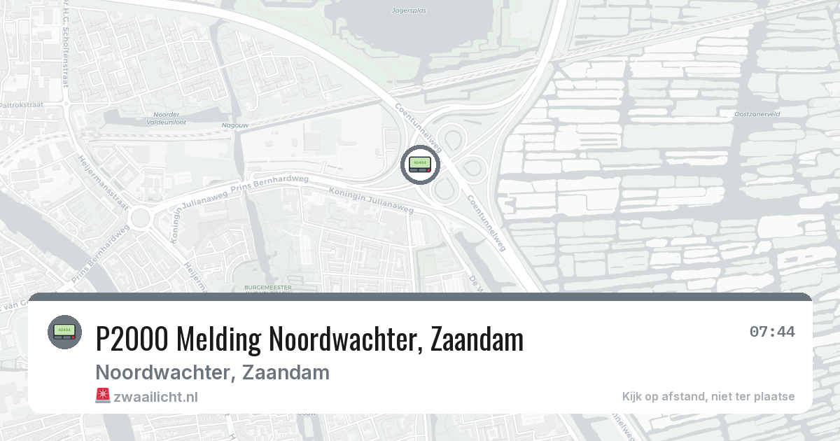 P2000 Melding Noordwachter, Zaandam — 4 feb 2026