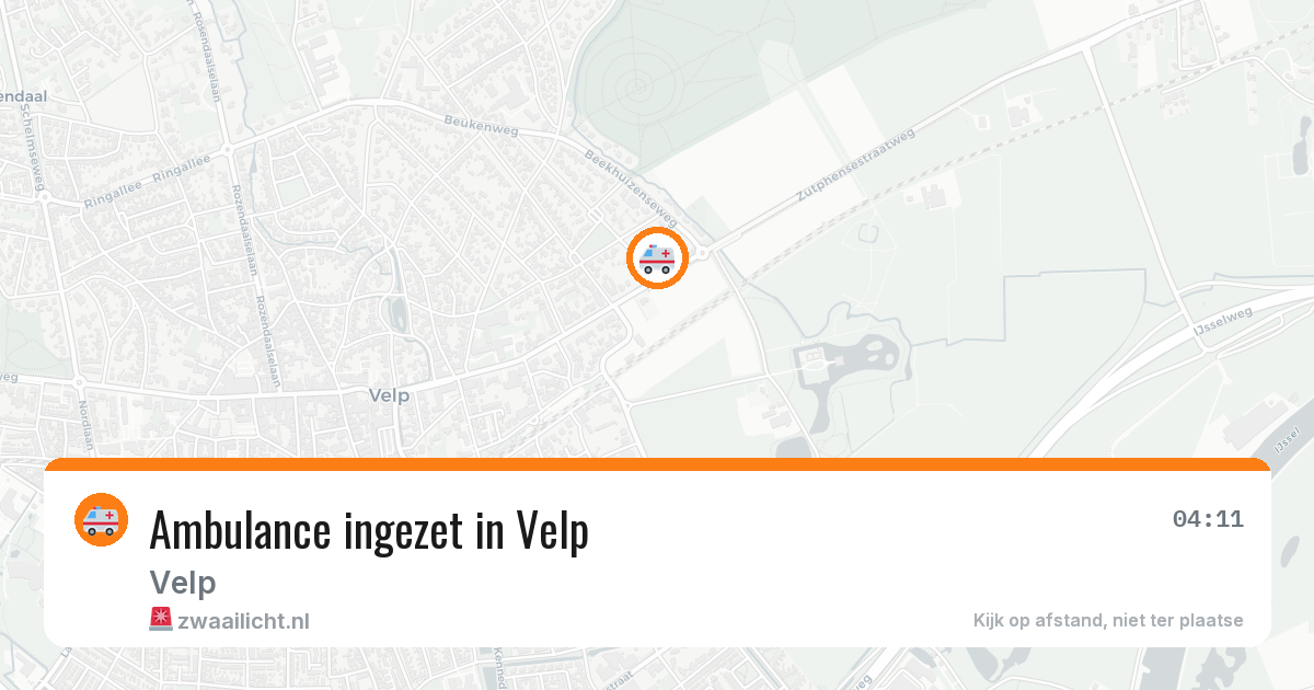 Ambulance ingezet in Velp — 11 aug 2026