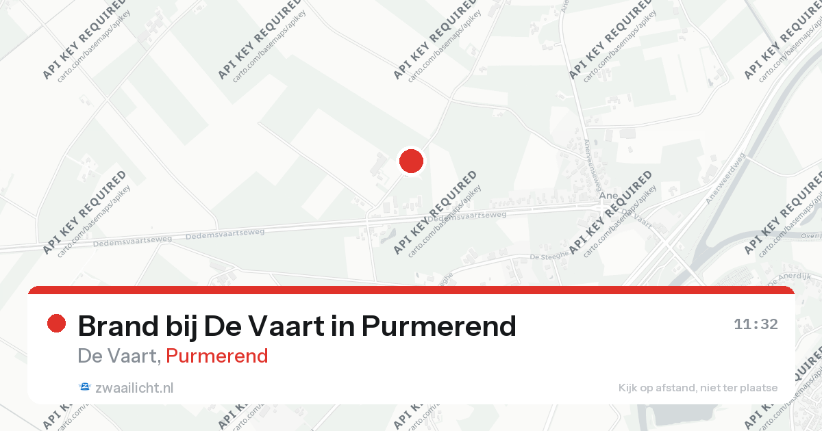 Brand bij De Vaart in Purmerend — 25 aug 2026