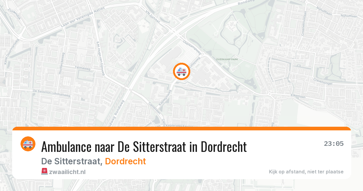 Ambulance naar De Sitterstraat in Dordrecht — 6 apr 2026