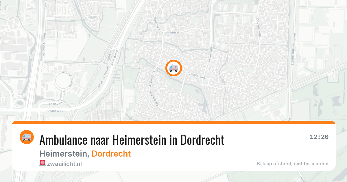 Ambulance naar Heimerstein in Dordrecht — 6 jul 2026