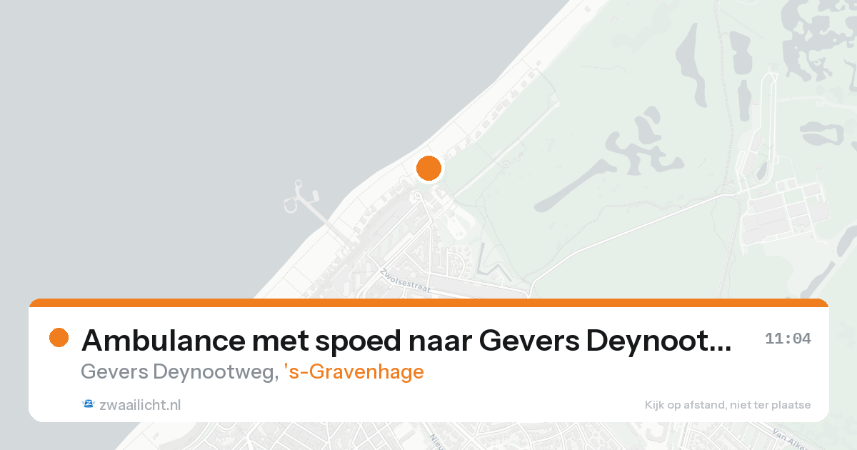 Ambulance met spoed naar Gevers Deynootweg in 's-Gravenhage — 8 mei 2026