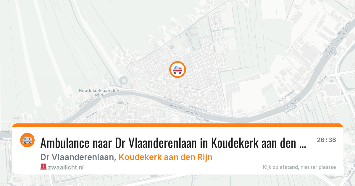 Ambulance naar Dr Vlaanderenlaan in Koudekerk aan den Rijn — 11 jun 2026