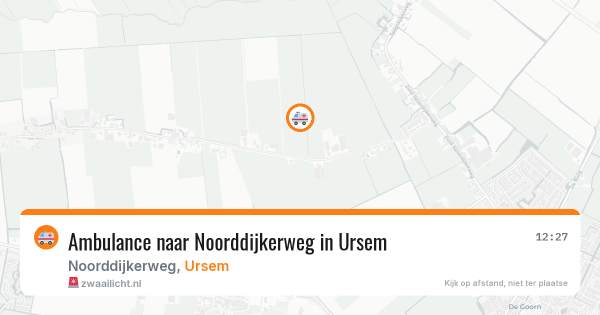 Ambulance naar Noorddijkerweg in Ursem — 8 feb 2026