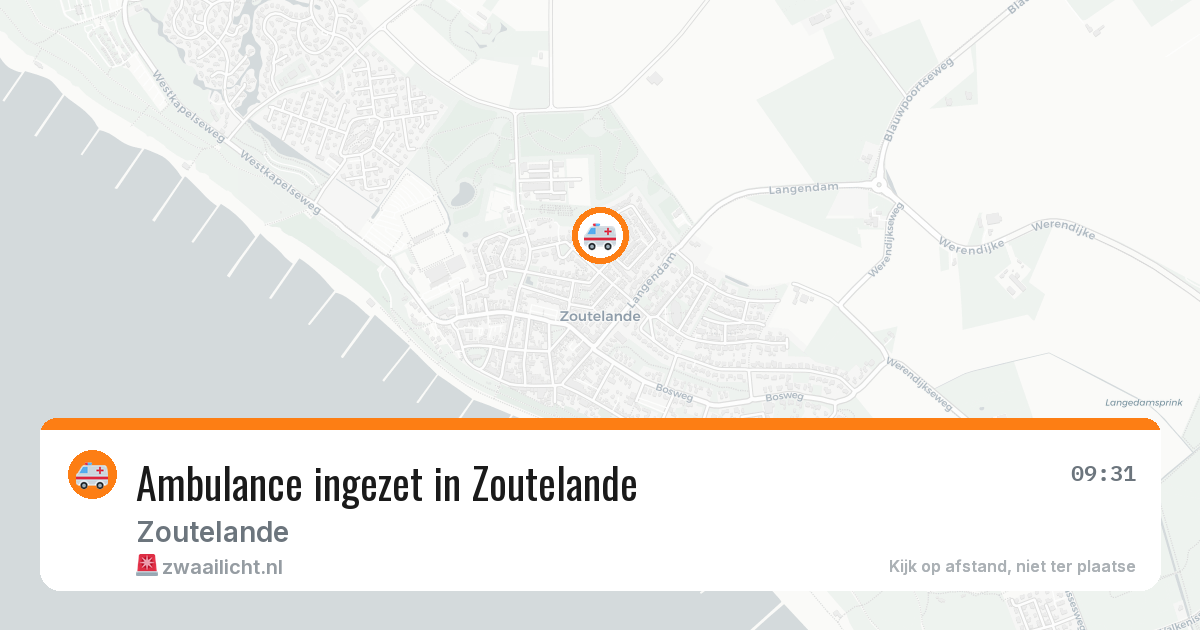 Ambulance ingezet in Zoutelande — 27 jun 2026