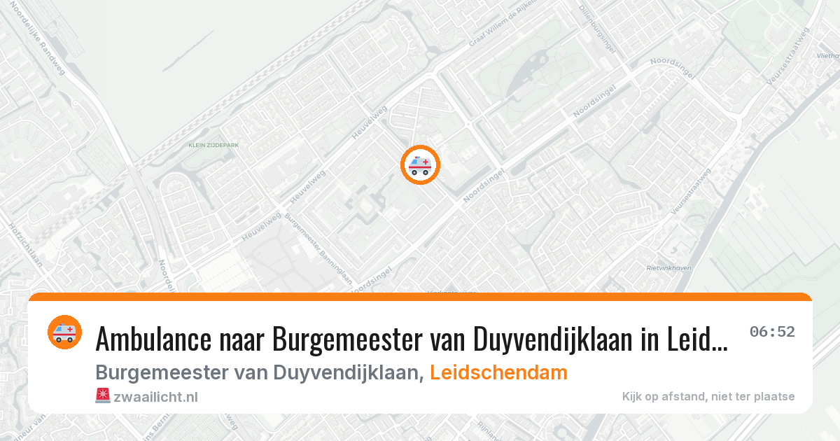 Ambulance naar Burgemeester van Duyvendijklaan in Leidschendam — 26 mei 2026