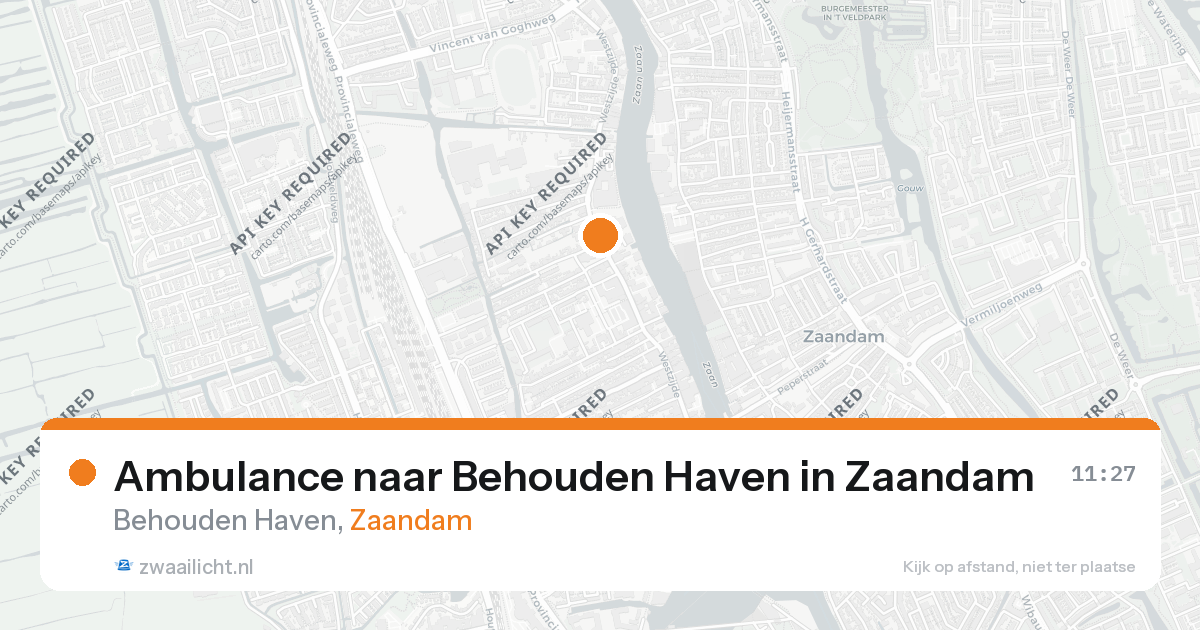 Ambulance naar Behouden Haven in Zaandam — 9 jun 2026
