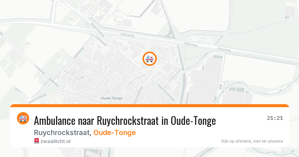 Ambulance naar Ruychrockstraat in Oude-Tonge — 20 apr 2026