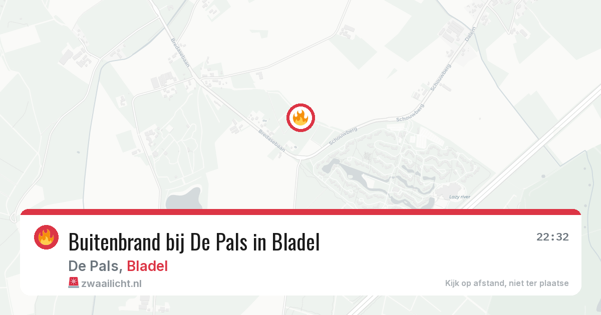 Buitenbrand bij De Pals in Bladel — 21 jul 2026