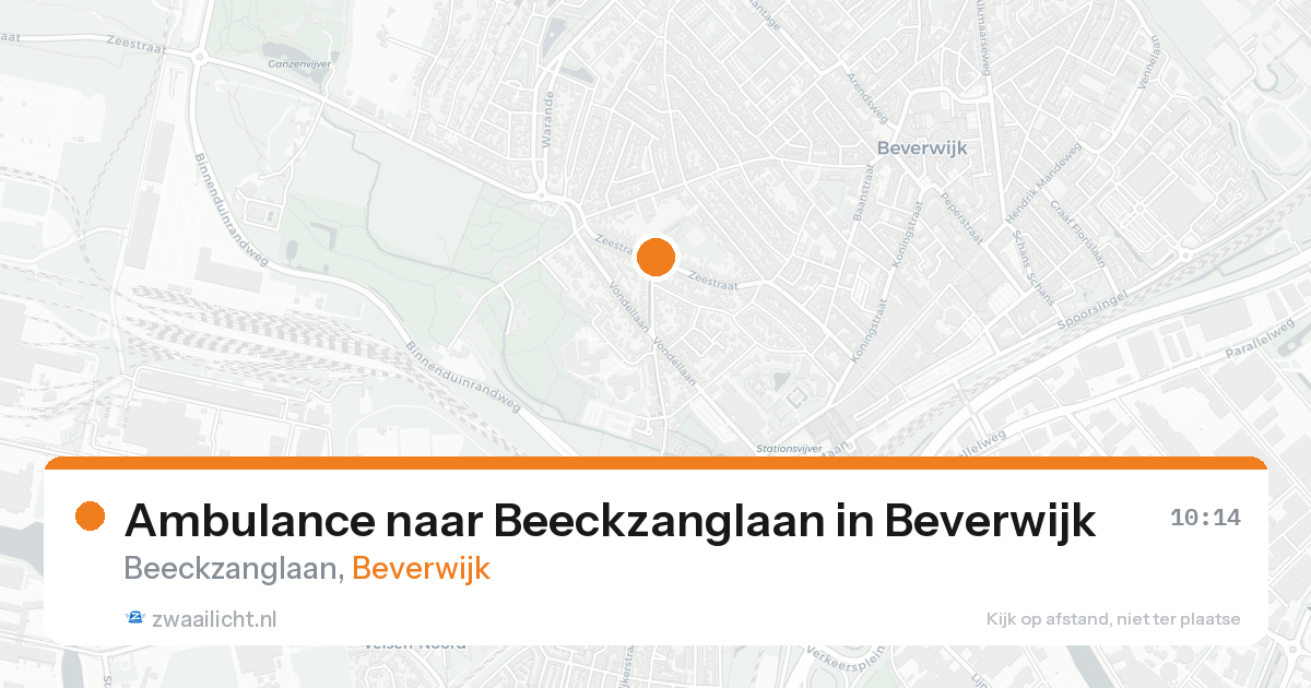 Ambulance naar Beeckzanglaan in Beverwijk — 18 aug 2026