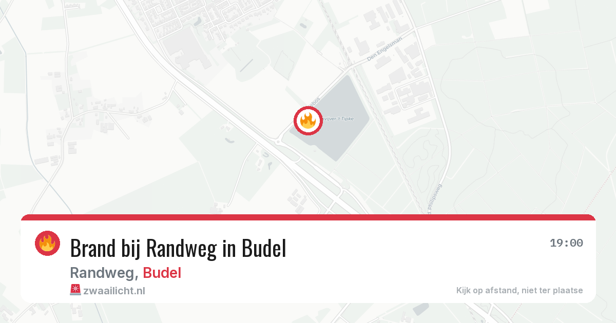 Brand bij Randweg in Budel — 23 apr 2026