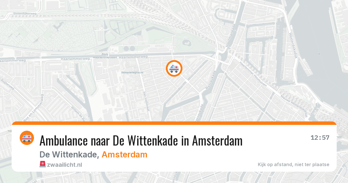 Ambulance naar De Wittenkade in Amsterdam — 26 jun 2026