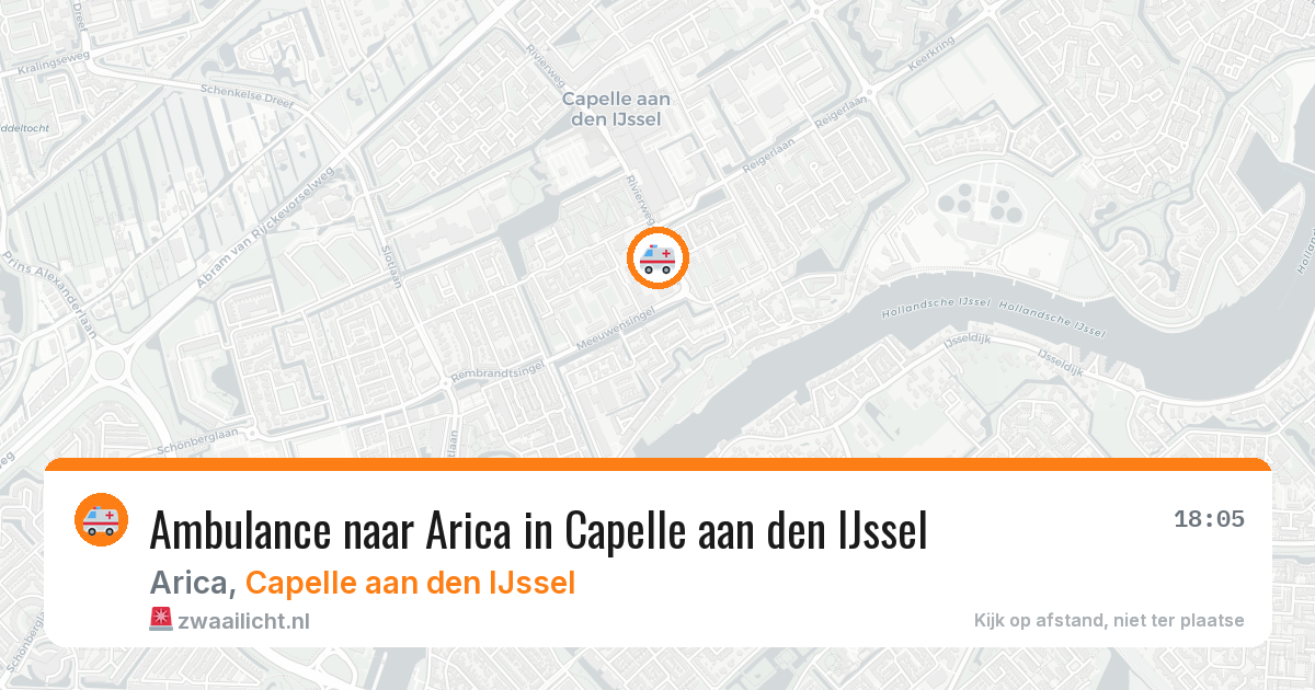 Ambulance naar Arica in Capelle aan den IJssel — 9 mei 2026