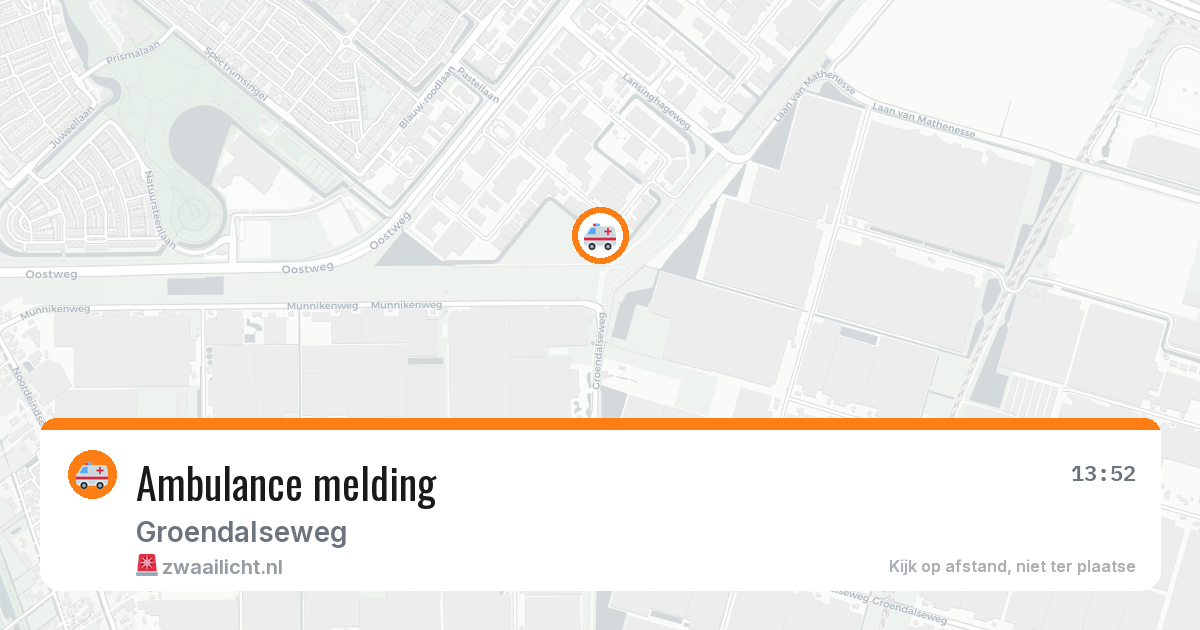 Ambulance melding — 22 mei 2026