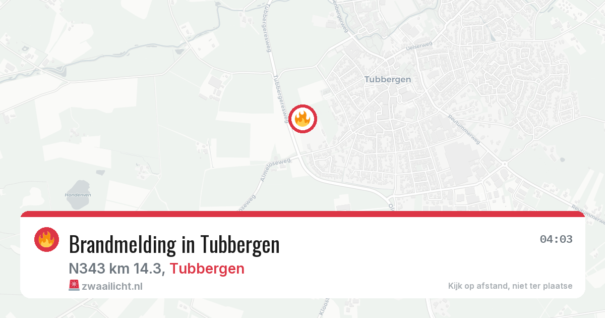 Brandmelding in Tubbergen — 28 jun 2026