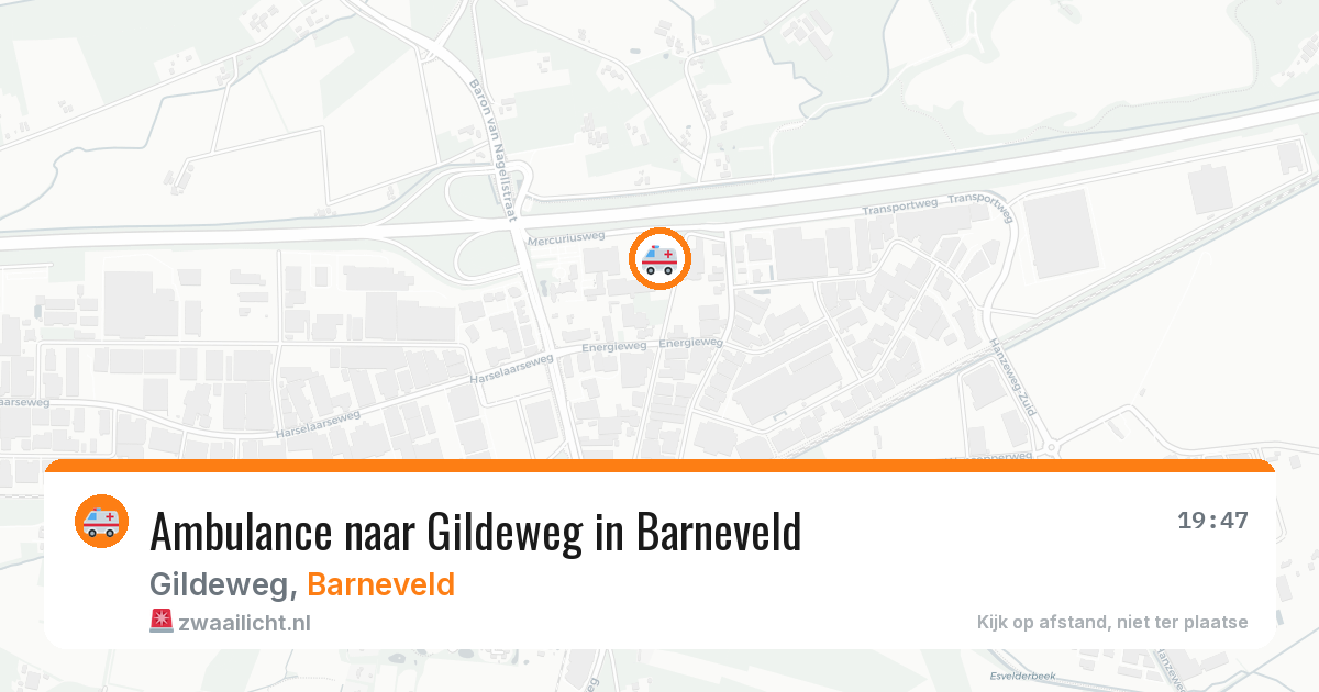 Ambulance naar Gildeweg in Barneveld — 12 aug 2026