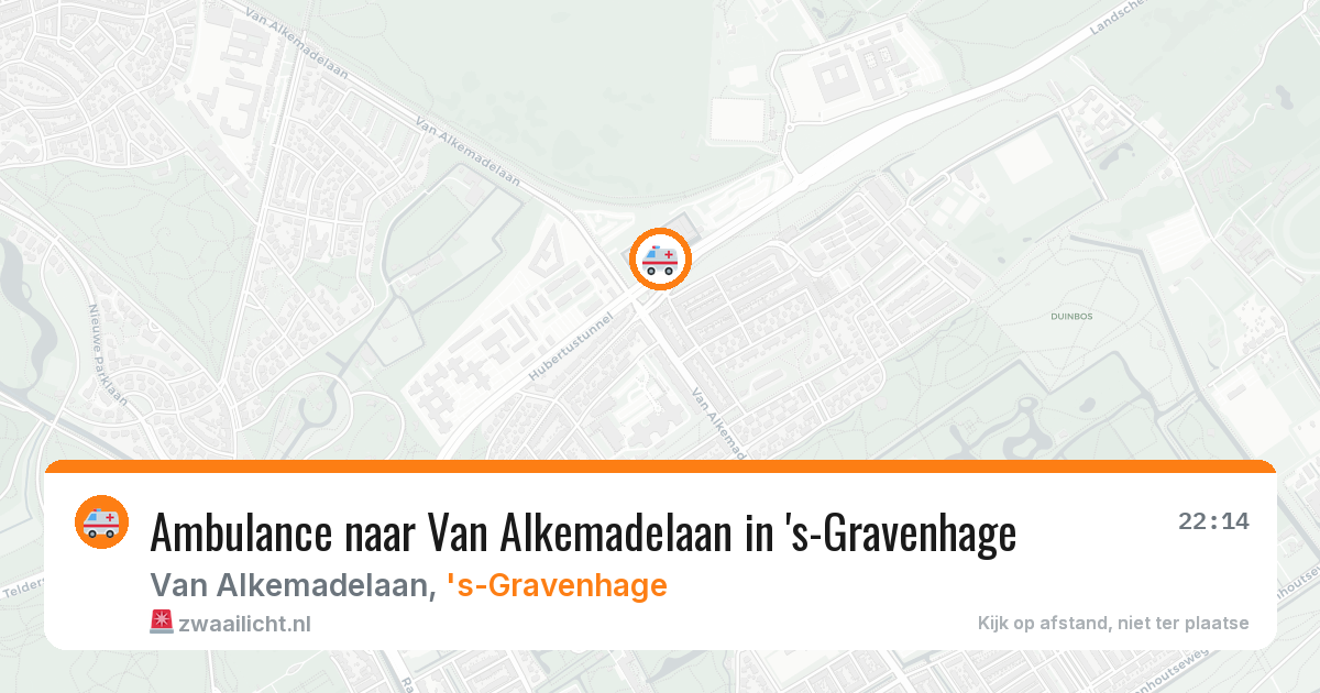 Ambulance naar Van Alkemadelaan in 's-Gravenhage — 13 aug 2026