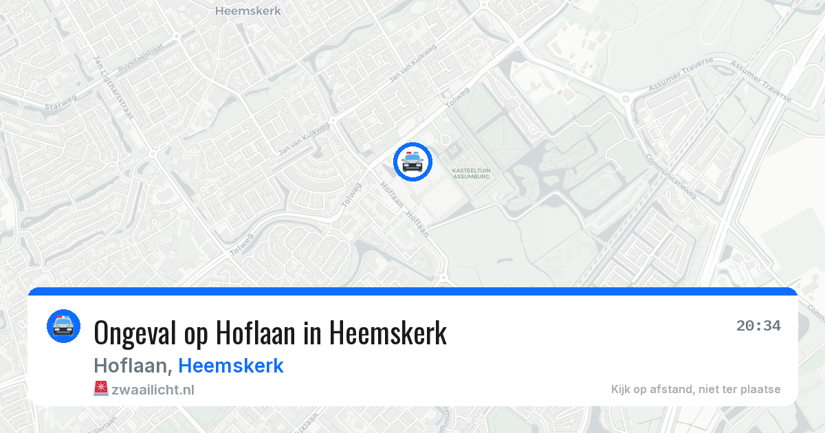 Ongeval op Hoflaan in Heemskerk — 19 jun 2026