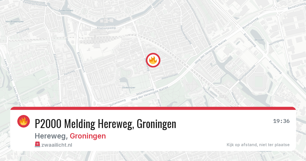 P2000 Melding Hereweg, Groningen — 12 aug 2026