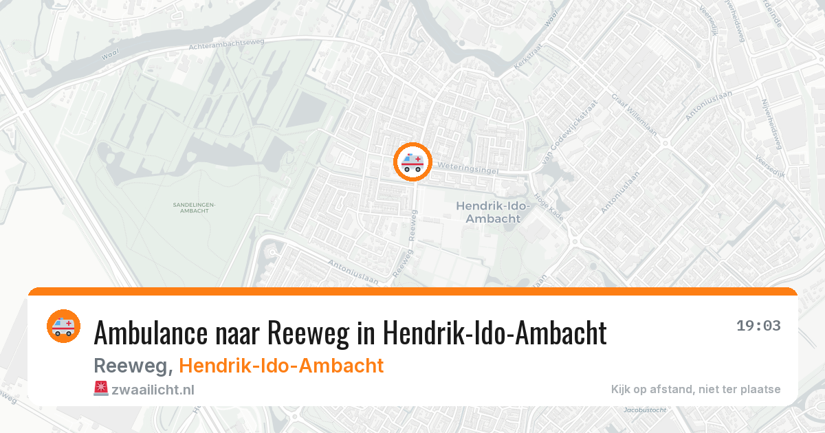 Ambulance naar Reeweg in Hendrik-Ido-Ambacht — 7 apr 2026