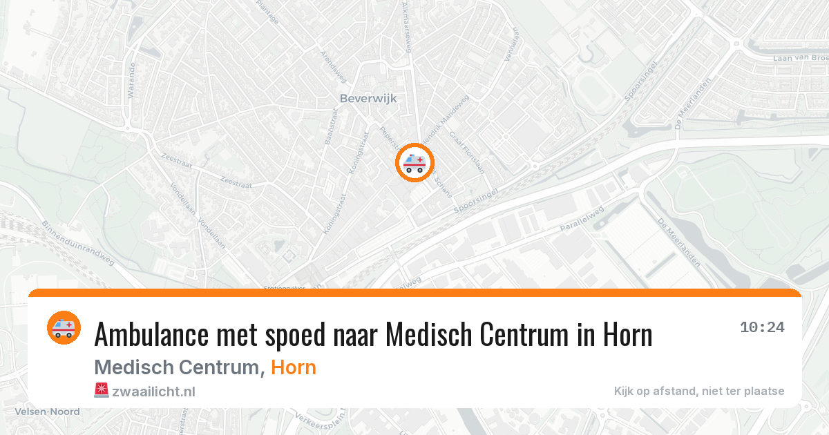 Ambulance met spoed naar Medisch Centrum in Horn — 1 jul 2026