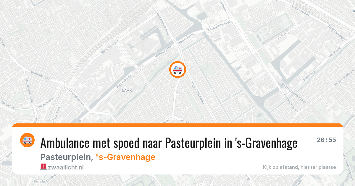 Ambulance met spoed naar Pasteurplein in 's-Gravenhage — 9 jul 2026