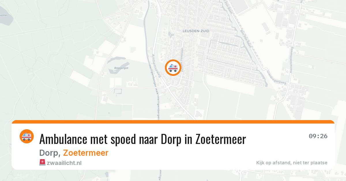 Ambulance met spoed naar Dorp in Zoetermeer — 23 jan 2026