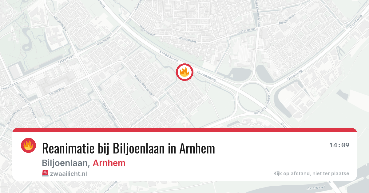 Reanimatie bij Biljoenlaan in Arnhem — 30 mei 2026
