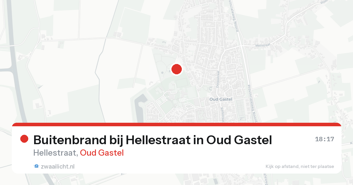 Buitenbrand bij Hellestraat in Oud Gastel — 18 aug 2026