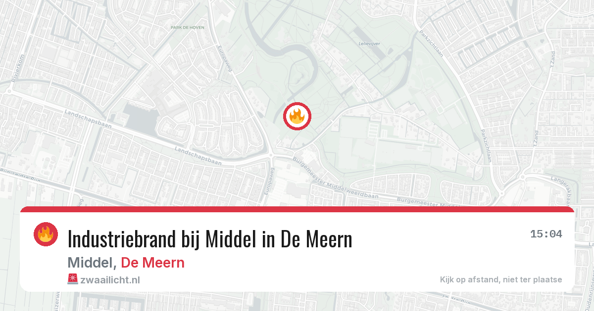 Industriebrand bij Middel in De Meern — 7 aug 2026