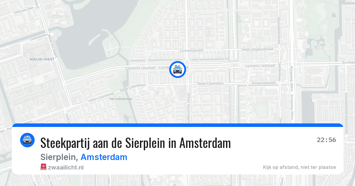 Steekpartij aan de Sierplein in Amsterdam — 15 jun 2026