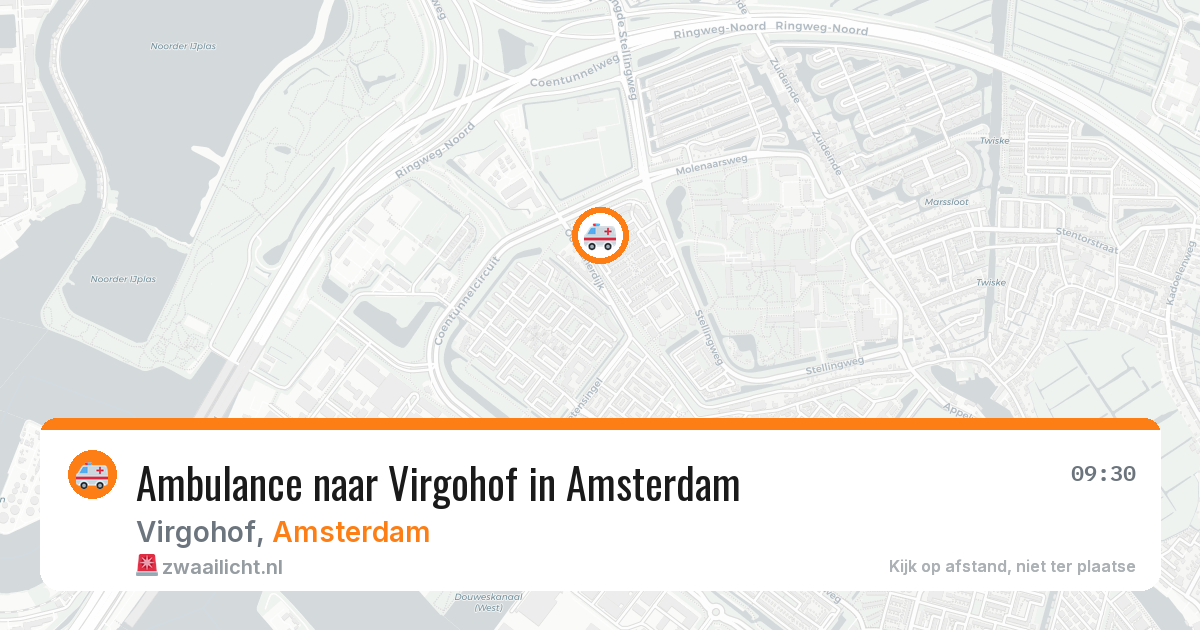 Ambulance naar Virgohof in Amsterdam — 14 jun 2026