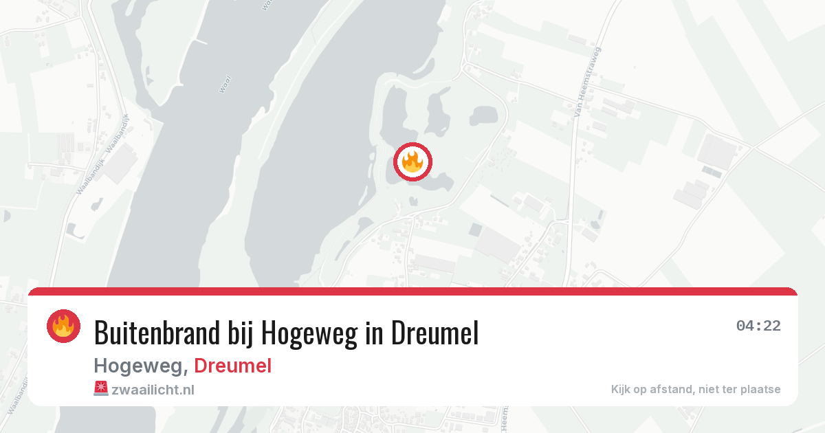 Buitenbrand bij Hogeweg in Dreumel — 18 jun 2026