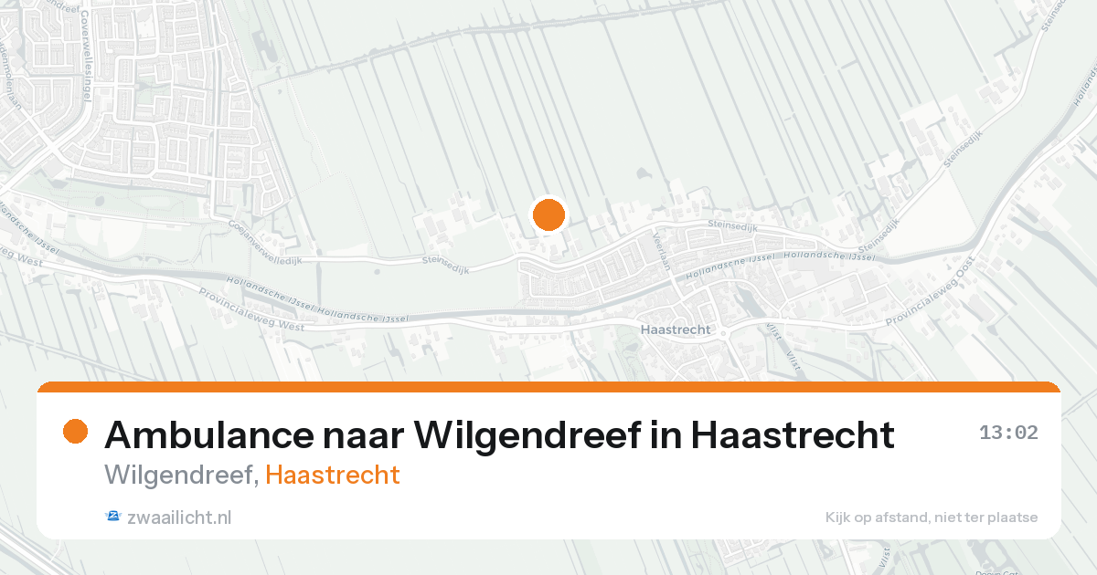 Ambulance naar Wilgendreef in Haastrecht — 5 mei 2026