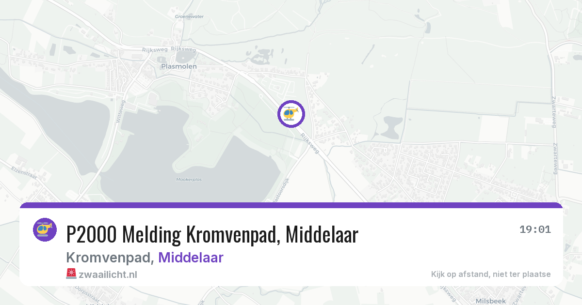 P2000 Melding Kromvenpad, Middelaar — 25 jun 2026