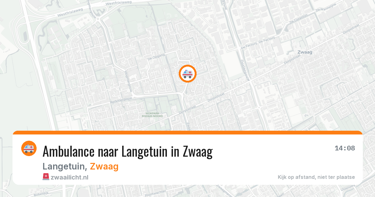 Ambulance naar Langetuin in Zwaag — 4 jun 2026