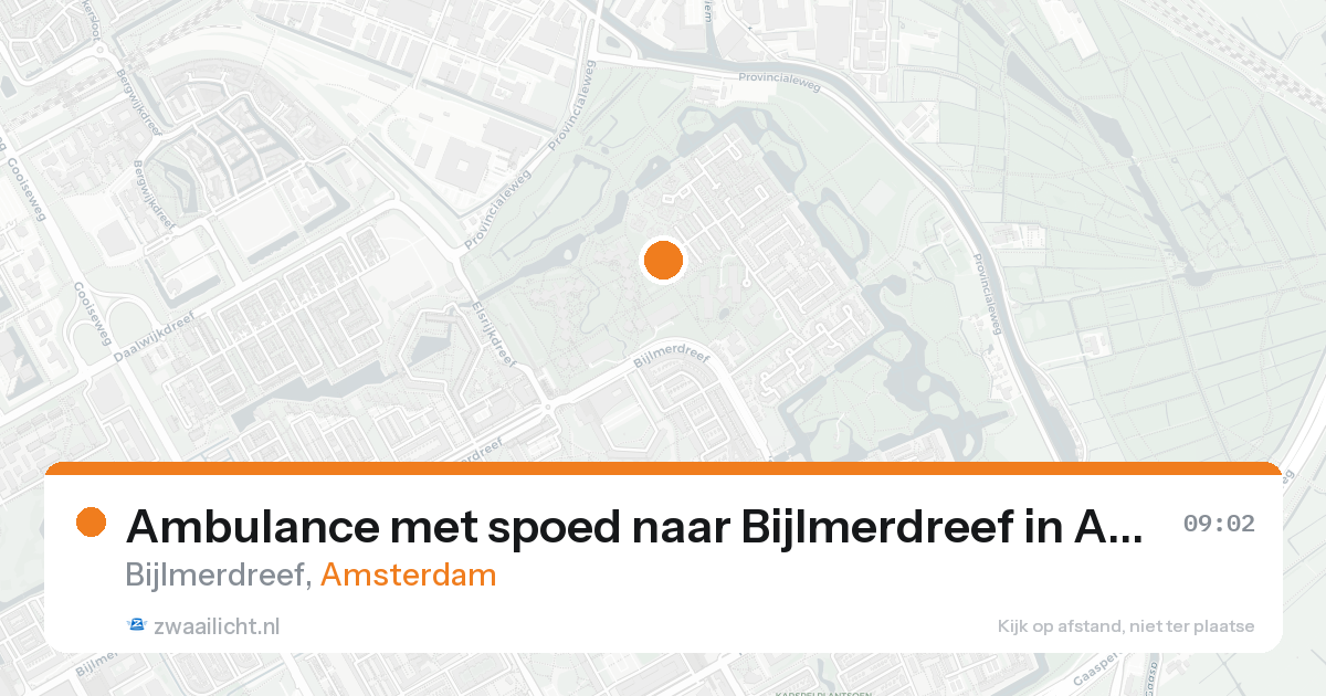 Ambulance met spoed naar Bijlmerdreef in Amsterdam — 26 mei 2026