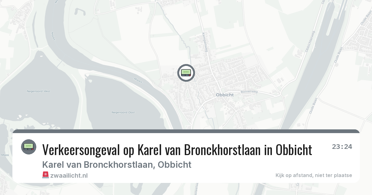 Verkeersongeval op Karel van Bronckhorstlaan in Obbicht — 21 jun 2026