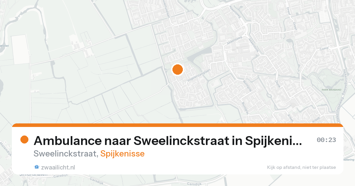 Ambulance naar Sweelinckstraat in Spijkenisse — 30 jan 2026