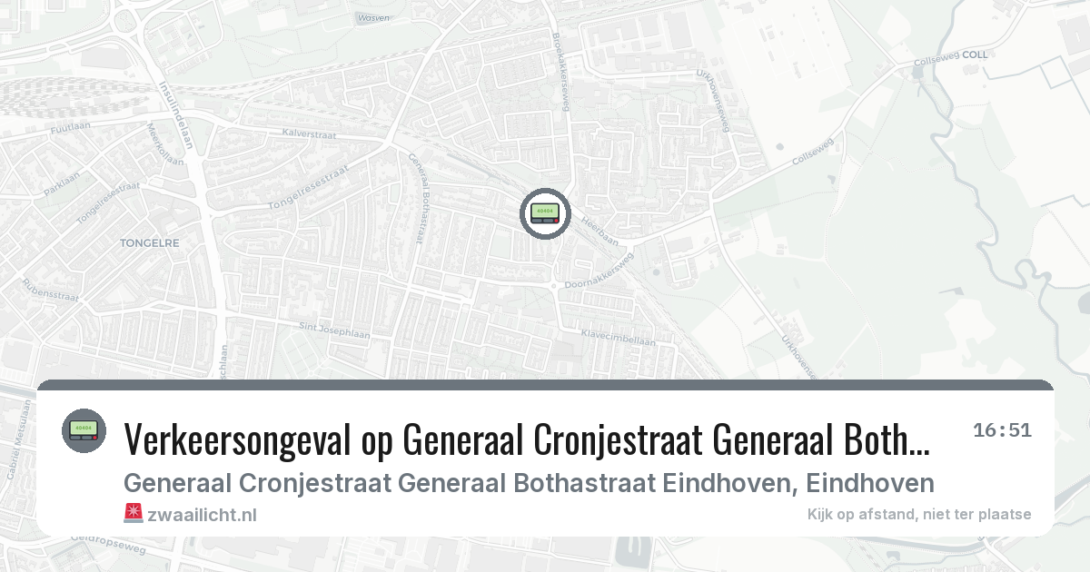 Verkeersongeval op Generaal Cronjestraat Generaal Bothastraat Eindhoven in Eindhoven — 2 mrt 2026