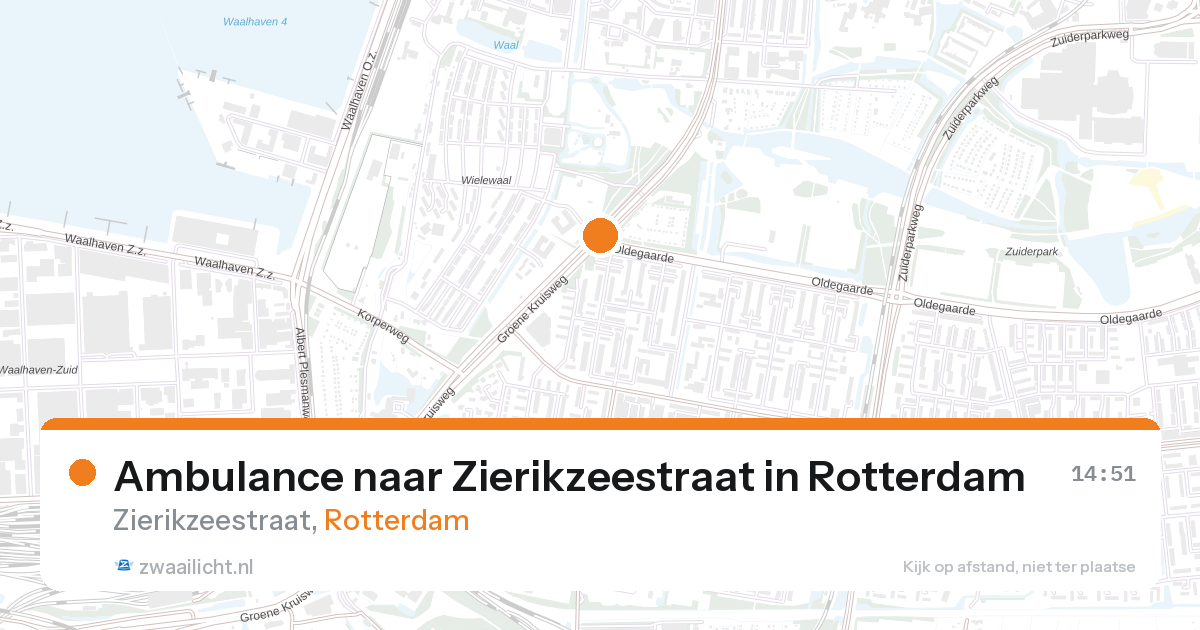 Ambulance naar Zierikzeestraat in Rotterdam — 28 aug 2026