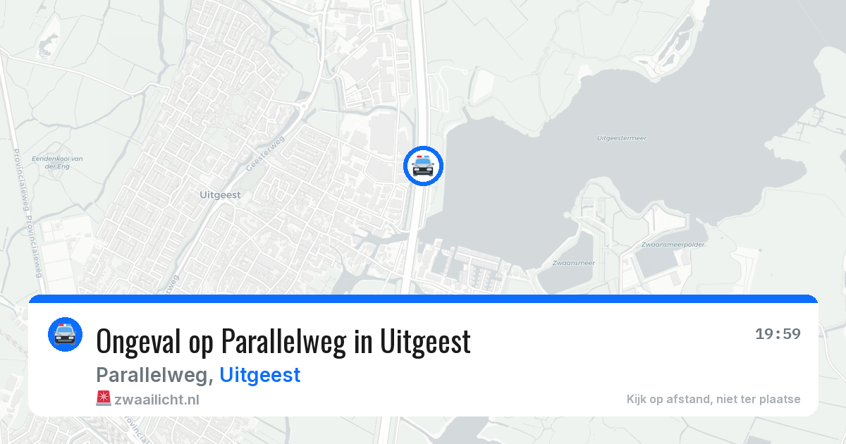Ongeval op Parallelweg in Uitgeest — 8 mei 2026