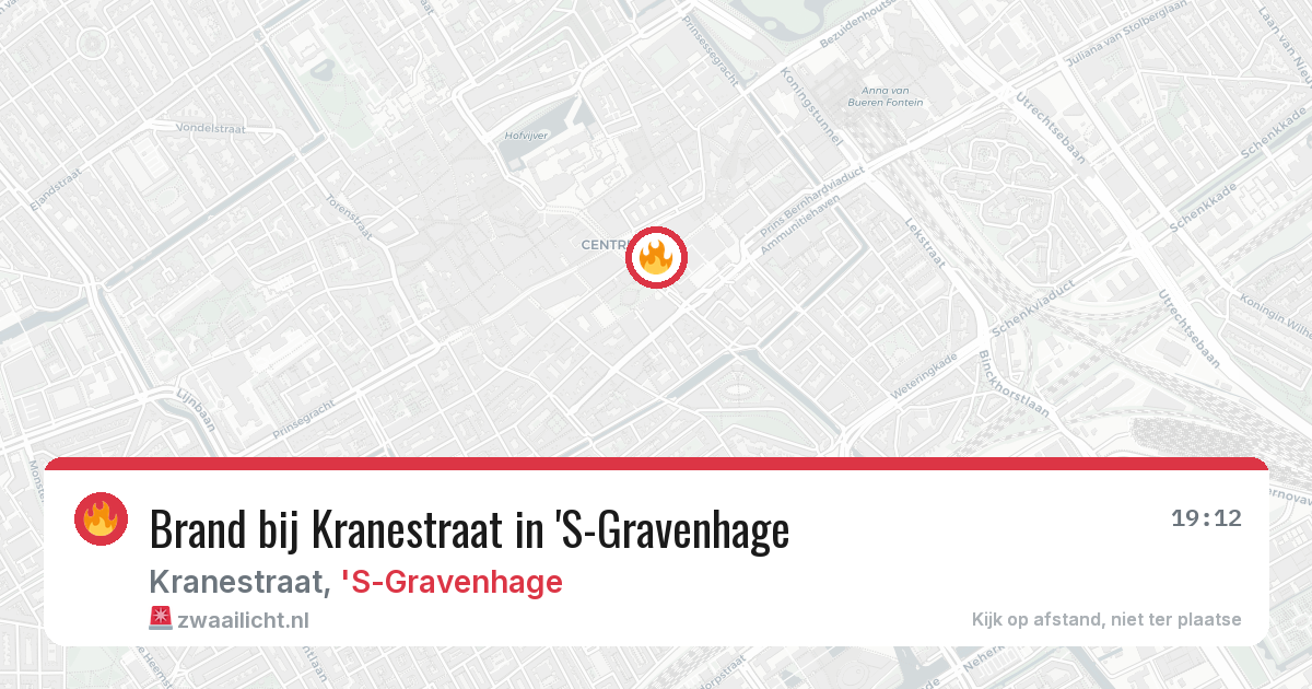 Brand bij Kranestraat in 'S-Gravenhage — 11 aug 2026