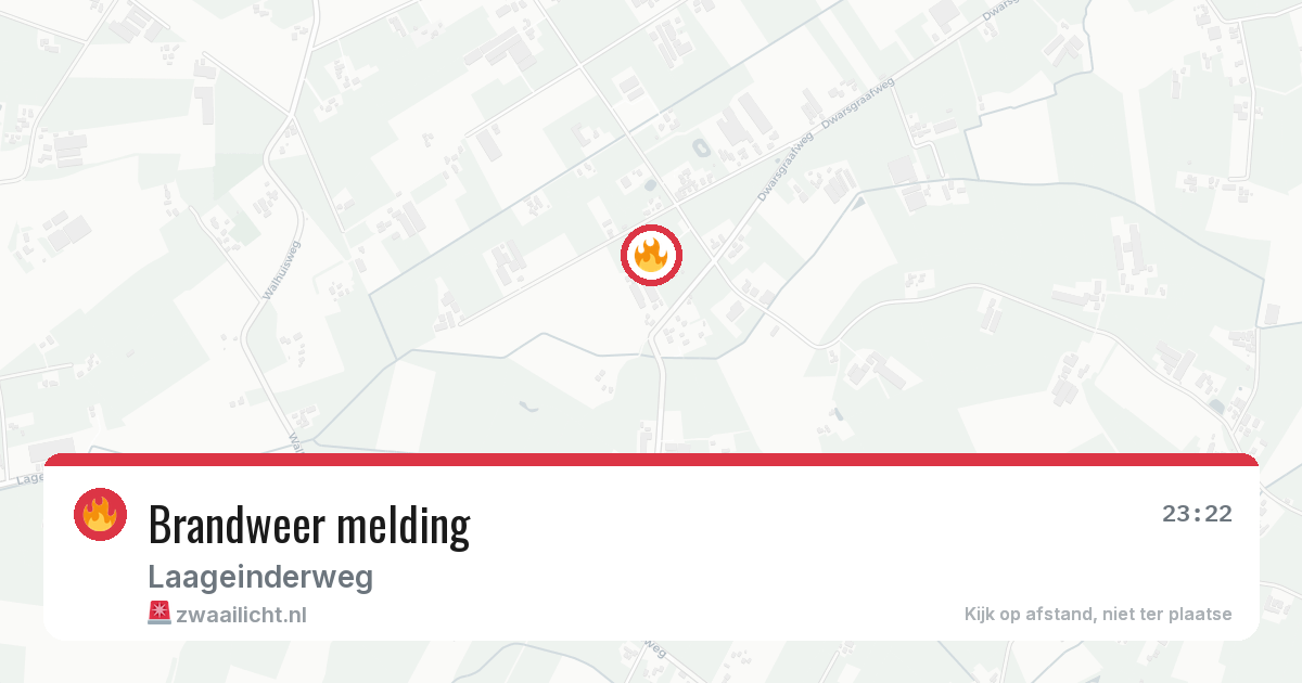 Brandweer melding — 19 jun 2026