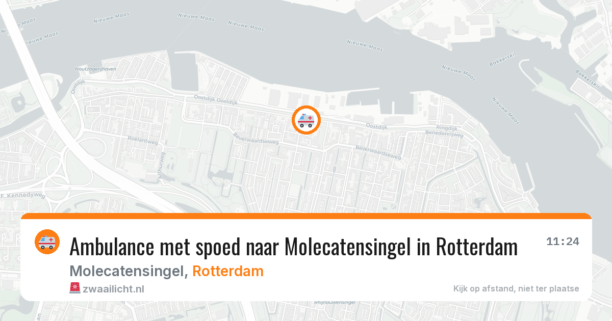 Ambulance met spoed naar Molecatensingel in Rotterdam — 5 mei 2026